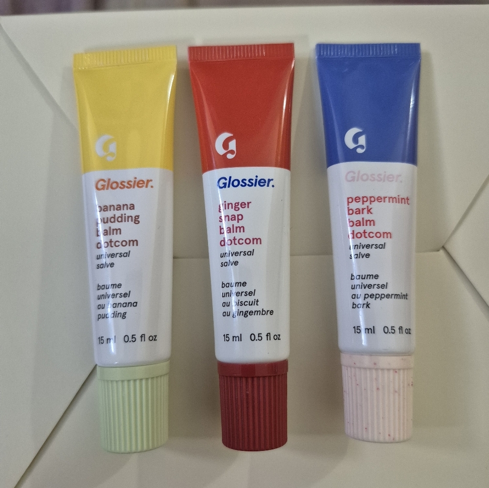 3 Glossier Lip Balms